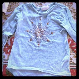 A snowflake shirt with sequins Elsa shirt